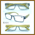 Neue Lesebrille mit Banboo Arme, Ce & FDA (R1414)